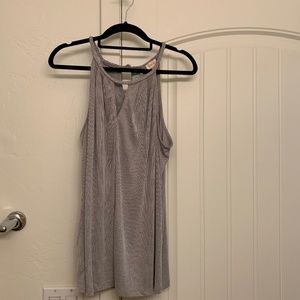 Gray Halter Top